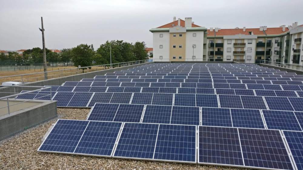 Instalace FVE s betonovými bloky